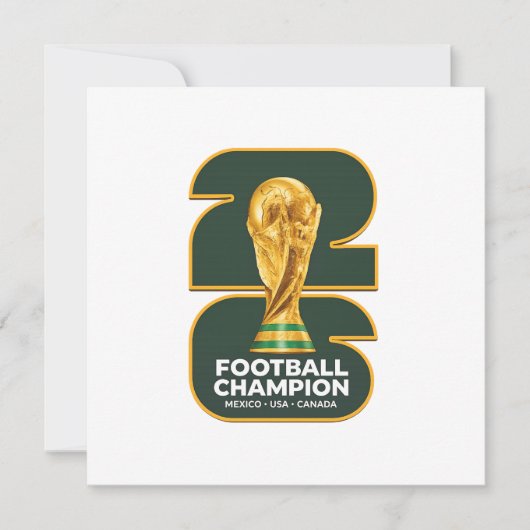 2026 サッカー ワールド チャンピオンシップ 招待状 (正面)