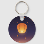 2026 スカイランタン 夕暮れの祝祭 ダブルサイド キーホルダー (裏面)