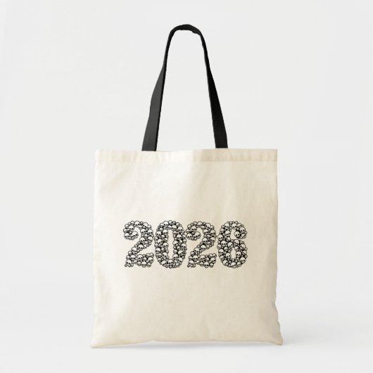 2026 スカルデザイン トートバッグ (正面)