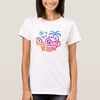 2026 セントクロワ島のバケーションまたは旅行 Tシャツ
