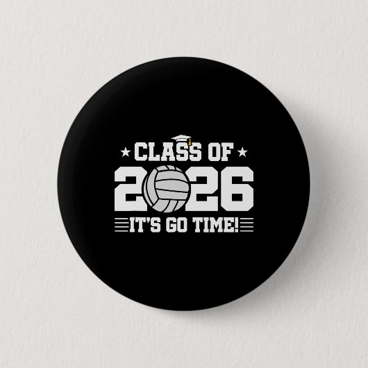 2026 バレーボール選手 - 2026年卒業 - 2026年卒 缶バッジ (正面)
