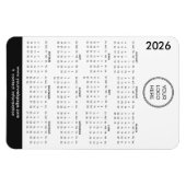 2026 ビジネス ロゴ マグネット カレンダー (横)