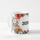 🌸☕ “2026 フラワーブルーム” マグカップ 🌿✨ (正面左)