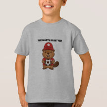 2026 プライド モダンカナダ サッカー ビーバー キッズTシャツ