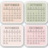 2026 マイクロ カレンダー Bullet Journal Bujo プランナー シール (正面)