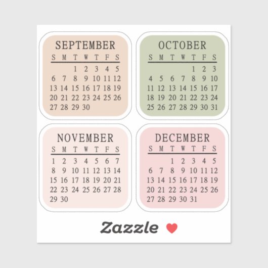 2026 マイクロ カレンダー Bullet Journal Bujo プランナー シール (シート)