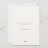 2026 ミニマル カーム グリーン アイボリー エレガント ニューミレニアム シーズンカード (裏面)