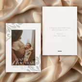 2026 ミニマル カーム グリーン アイボリー エレガント ニューミレニアム シーズンカード