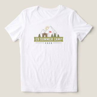 2026 ロゴTシャツ - ホワイト 女性用カット トライブレンドTシャツ