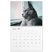 2026 ロシアンブルー 猫 ママ 母 愛好家 オーナー ギフト カレンダー (3月 2027)