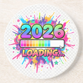 2026 ローディング中... プログレスバー ステッカー コースター
