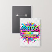 2026 ローディング中... プログレスバー ステッカー 缶バッジ (正面/裏面)