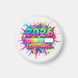 2026 ロード中... 進行状況バー ステッカー マグネット