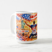 2026 ワールドカップ アメリカ代表 コーヒーマグカップ (正面左)