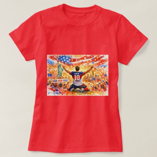 2026 ワールドカップ アメリカ代表 Tシャツ (デザイン正面)