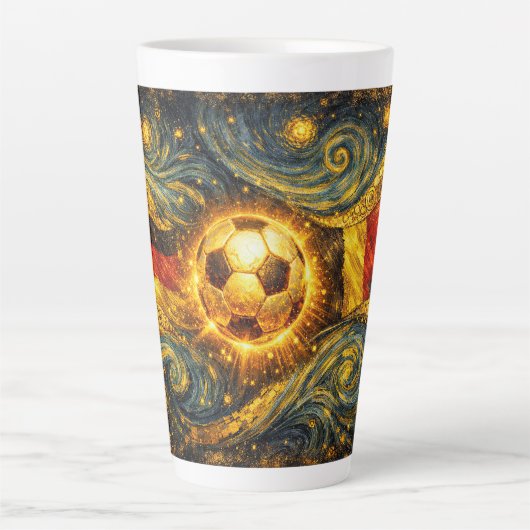 2026 ワールドカップ スターダストの夜 サッカーマグ カフェラテマグ (正面)