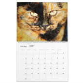 2026 三毛猫+べっ甲猫好きな人へのギフト カレンダー (1月 2027)