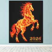 2026 丙午(ひのえうま) キャンバスプリント (インサイチュ (ウッドフロア))