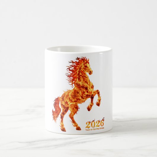 2026 丙午（ひのえうま）年 コーヒーマグカップ (中央)