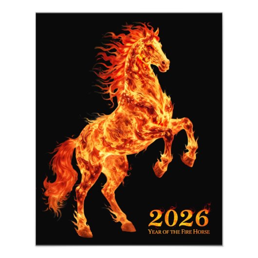 2026 丙午(ひのえうま)年 フォトプリント (正面)