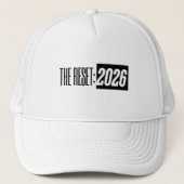 2026 - 大胆なミニマルタイポグラフィーハット キャップ (正面)
