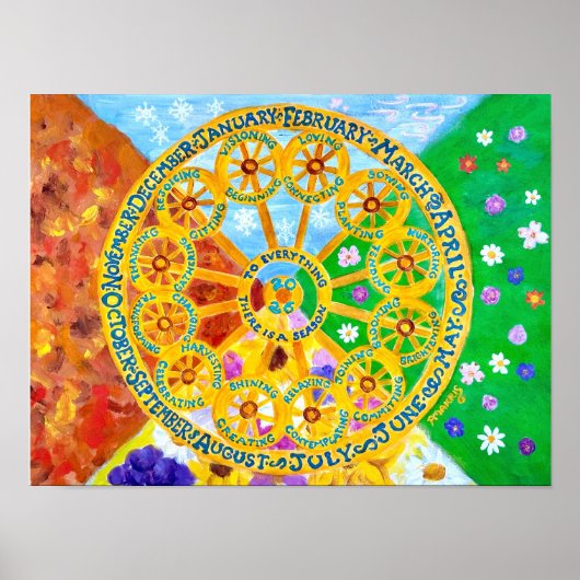 2026 季節カレンダーポスター ポスター (正面)