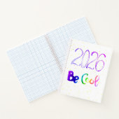 2026 年の数字の手描き文字デザイン スパイラルノート ノートブック (内部)