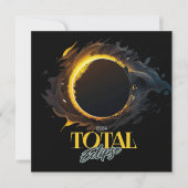 2026 年皆既日食 コスモックブラック  招待状 (正面)