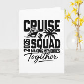 2026 思い出を作るクルーズ旅行 一緒に家族 カード (黄色い花)