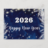 2026,新年おめでとう!ブルーホリデーメリークリスマス ポストカード (正面)