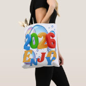 2026,楽しむ トートバッグ (クローズアップ)
