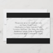 2026 現代の数字フレーム写真 卒業 招待状 (裏面)