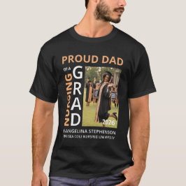 2026 看護学卒業生の自慢のパパ写真 Tシャツ