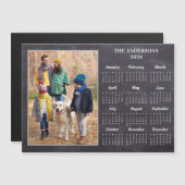 2026 素朴カスタムPhoto Calendarマグネットカード (正面/裏面)