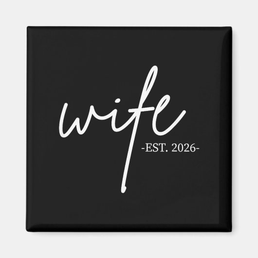 2026 結婚 ウェディング ハネムーン ペア グッズ マグネット (正面)