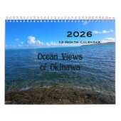 2026 12-Month Okinawan Ocean Views Calendar カレンダー (カバー)