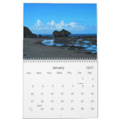 2026 12-Month Rocks of Okinawan Oceans Calendar カレンダー (1月 2027)