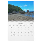 2026 12-Month Rocks of Okinawan Oceans Calendar カレンダー (2月 2026)