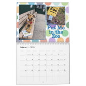 2026 15 month Calendar BiblioPup: Luna & Books カレンダー (2月 2026)