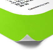 2026-2027イエローグリーンスクールカレンダーby Janz ポスター (角)