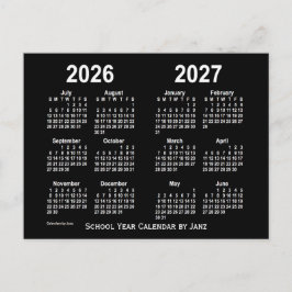 2026-2027ネオン白学園カレンダーby Janz ポストカード