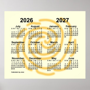 2026-2027年サンニーデイズ学年度カレンダー / Janz ポスター