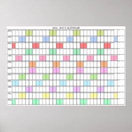 2026 - 2027年度 壁掛けカレンダー ポスター