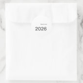 2026 2027 2028 名前 タイトル ここ 年 太字 文字 ラウンドシール (バッグ)