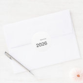 2026 2027 2028 名前 タイトル ここ 年 太字 文字 ラウンドシール (封筒)
