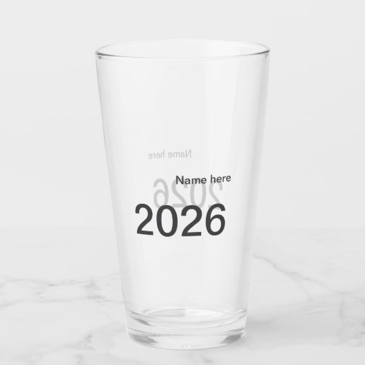 2026 2027 2028 名前 タイトル 太字 年  タンブラーグラス (正面)