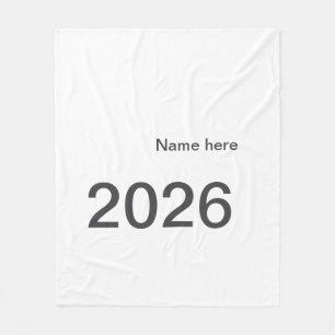 2026 2027 2028 名前 タイトル 太字 年 フリースブランケット