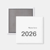 2026 2027 2028 名前 タイトル 太字 年 マグネット (正面/裏面)