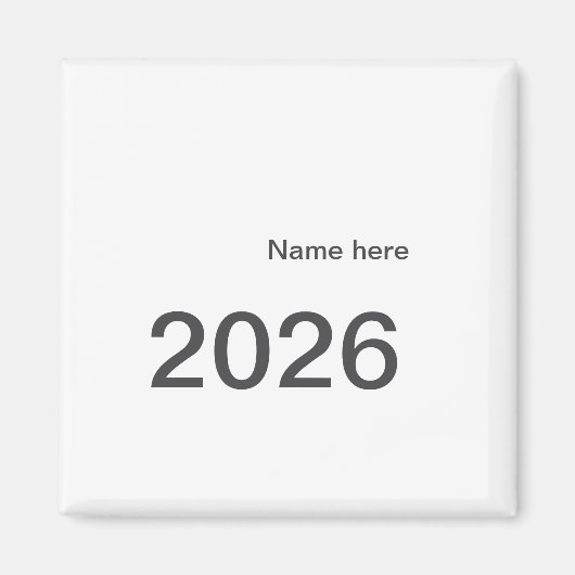 2026 2027 2028 名前 タイトル 太字 年 マグネット (正面)