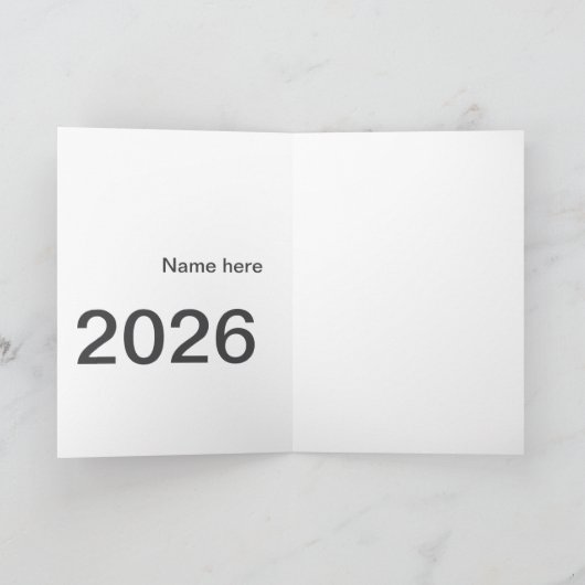 2026 2027 2028 name title here year bold letter  カード (内部)
